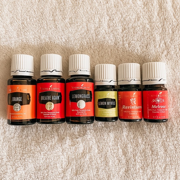 NEW Young Living Essential Oils Lot - Breathe Again, Ravintsara, Melrose, Orange - Picture 1 of 1